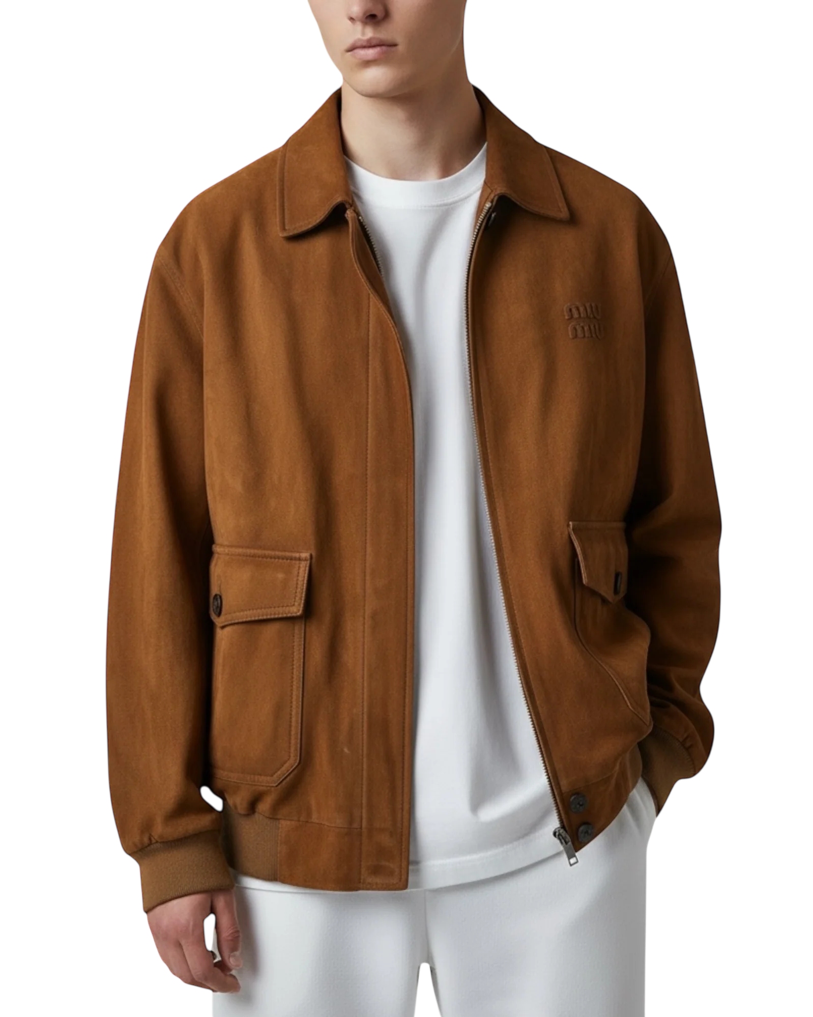 Miu Miu Suede Blouson Jacket