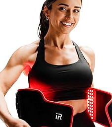 Red Light Therapy Belt for Back Pain and Shoulder Support - Infrared Red Light Therapy for Body with 3 Wavelengths, Wireless LED Belt for Waist, Stomach, Back, Knee, Wellness & Recovery