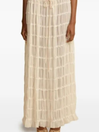 Juliette ruched maxi skirt