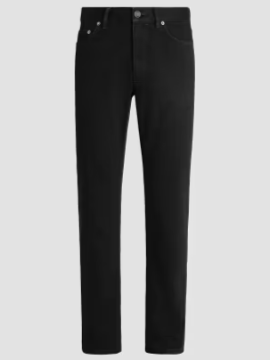 Rinse-Washed Stretch Cotton Roccia Jeans - Black