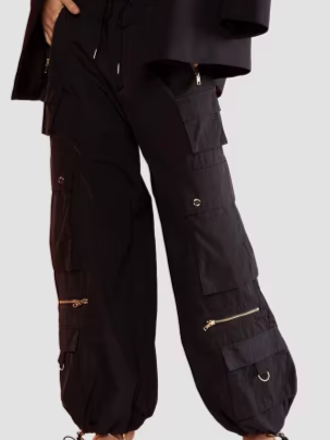 Relaxed Nylon Cargo Pants