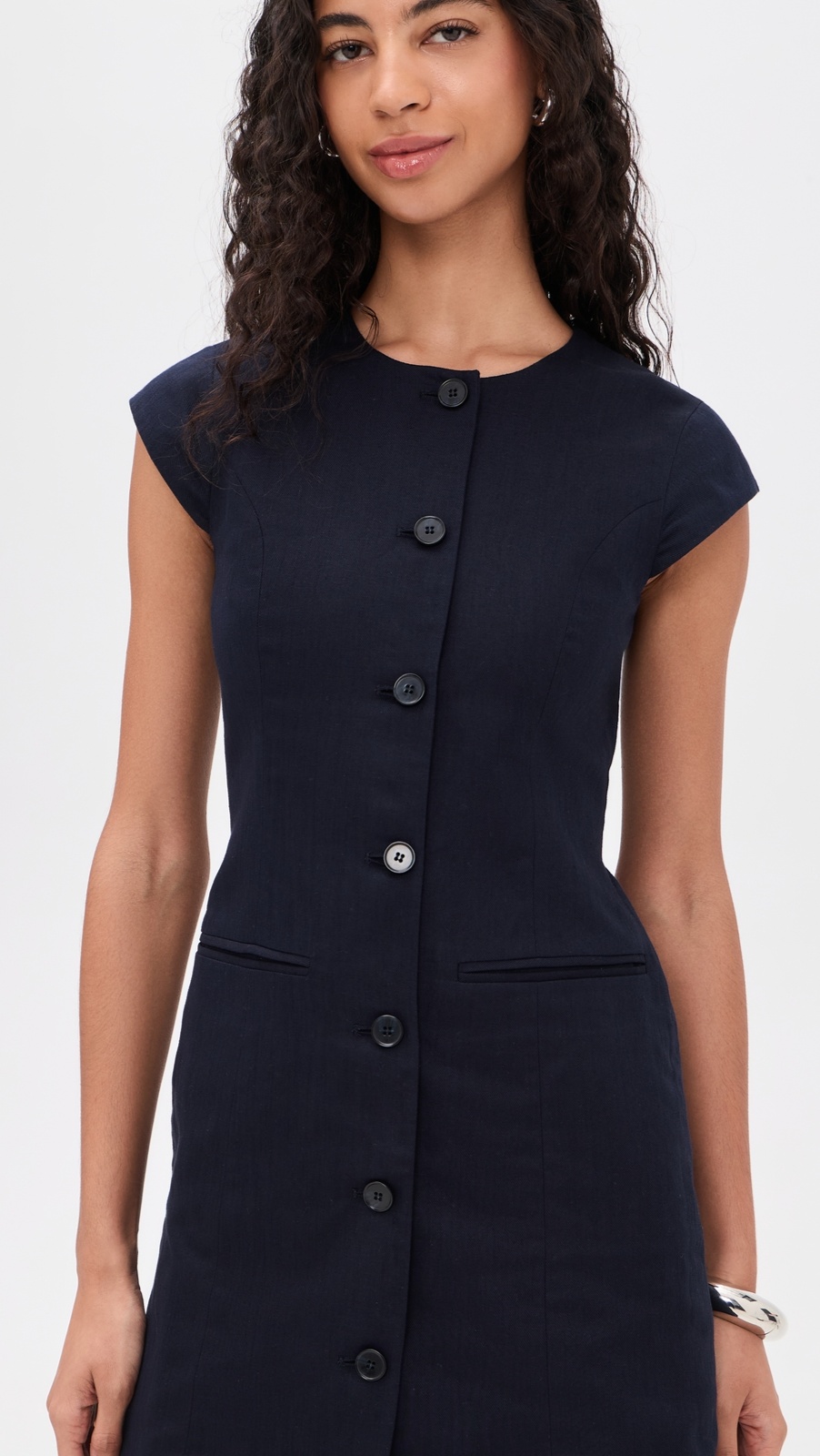 ALIGNE Jennie Linen Mix Dress
