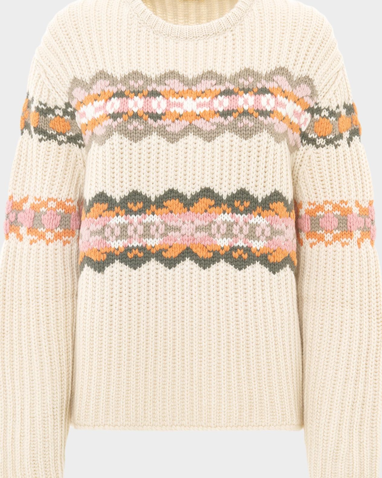 Freya Fair Isle Cashmere Crewneck Sweater