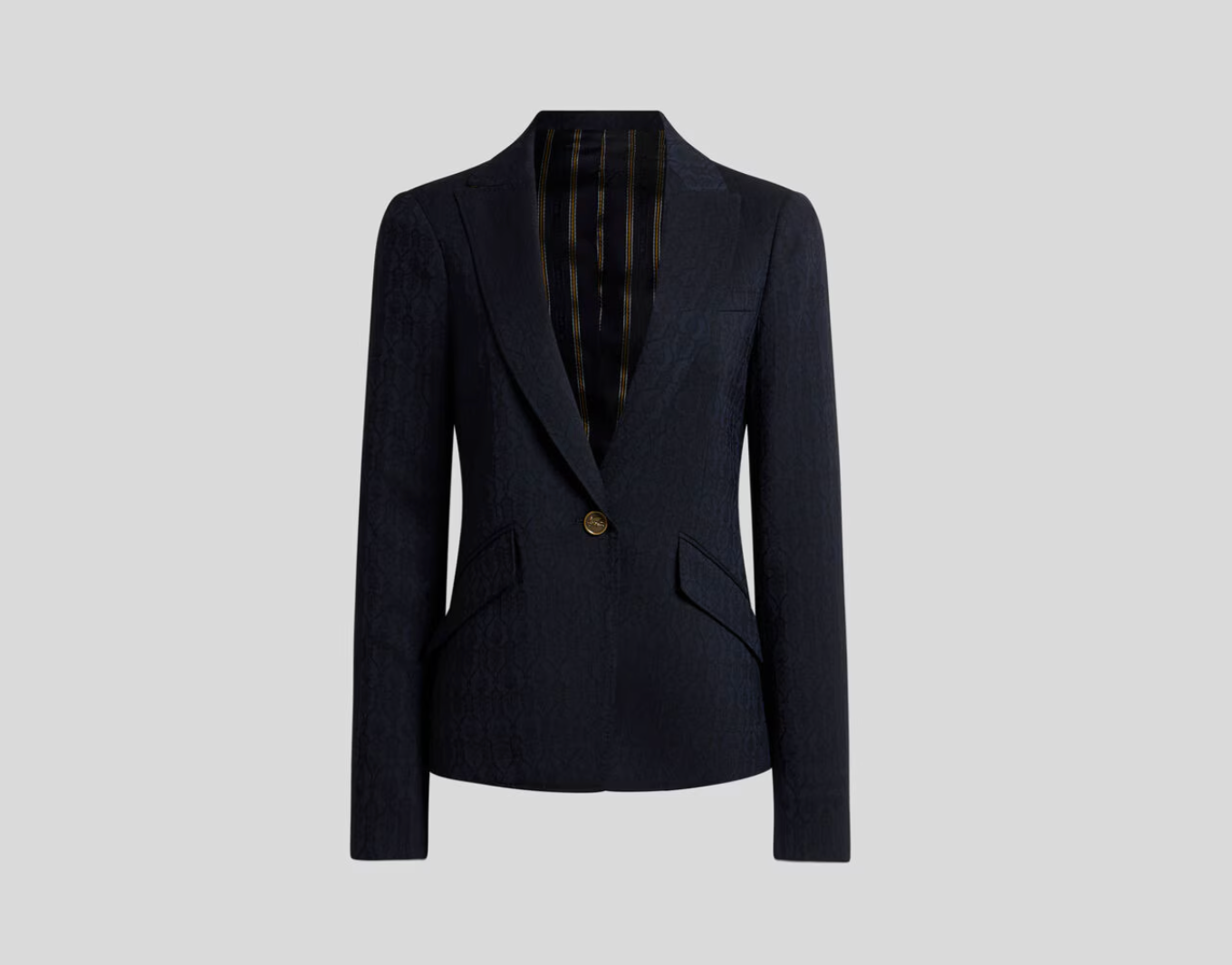 SINGLE-BREASTED WOOL JACQUARD JACKET