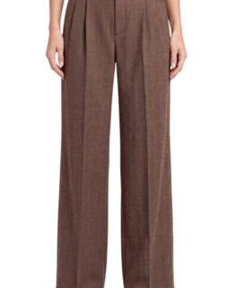 Women's High-Rise Pleated Wide-Leg Trouser