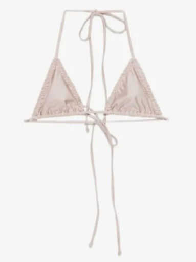 Nick ruffled triangle bikini top