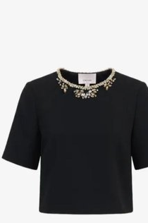 Adona Crystal-Embellished Top
