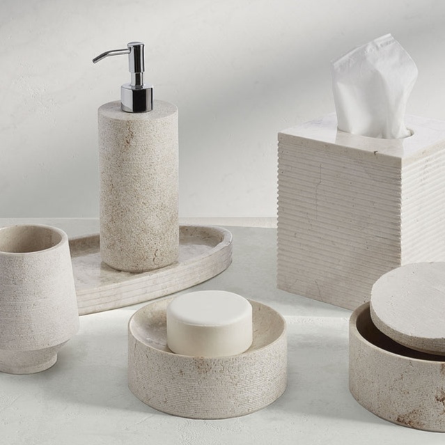 LIMESTONE BATH ACCESSORIES