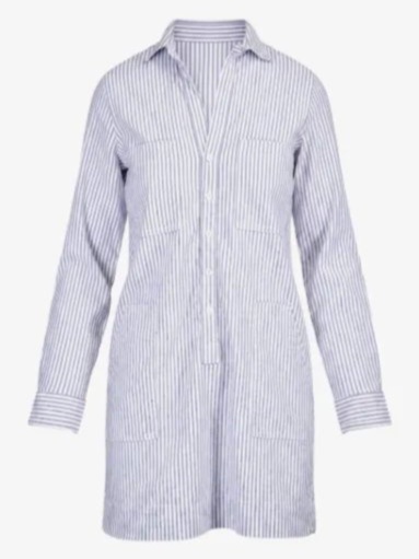 Ireland Striped Long-Sleeve Mini Dress