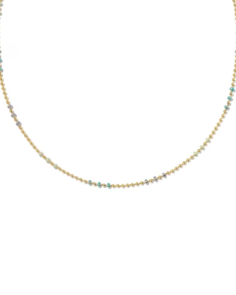 Alice Color Beaded 14k Gold-Filled Chain Necklace