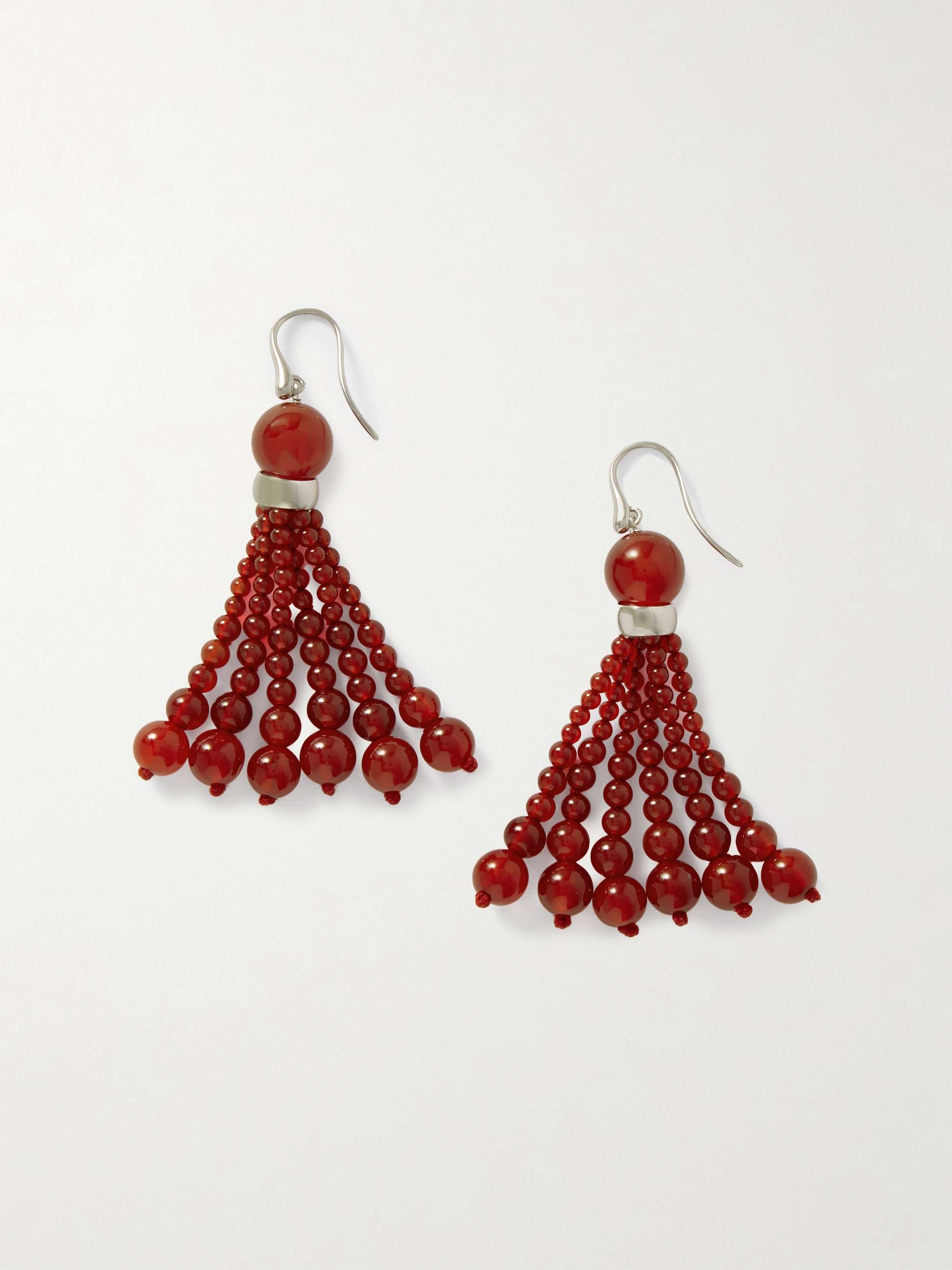 Venice Opera tasselled carnelian earrings