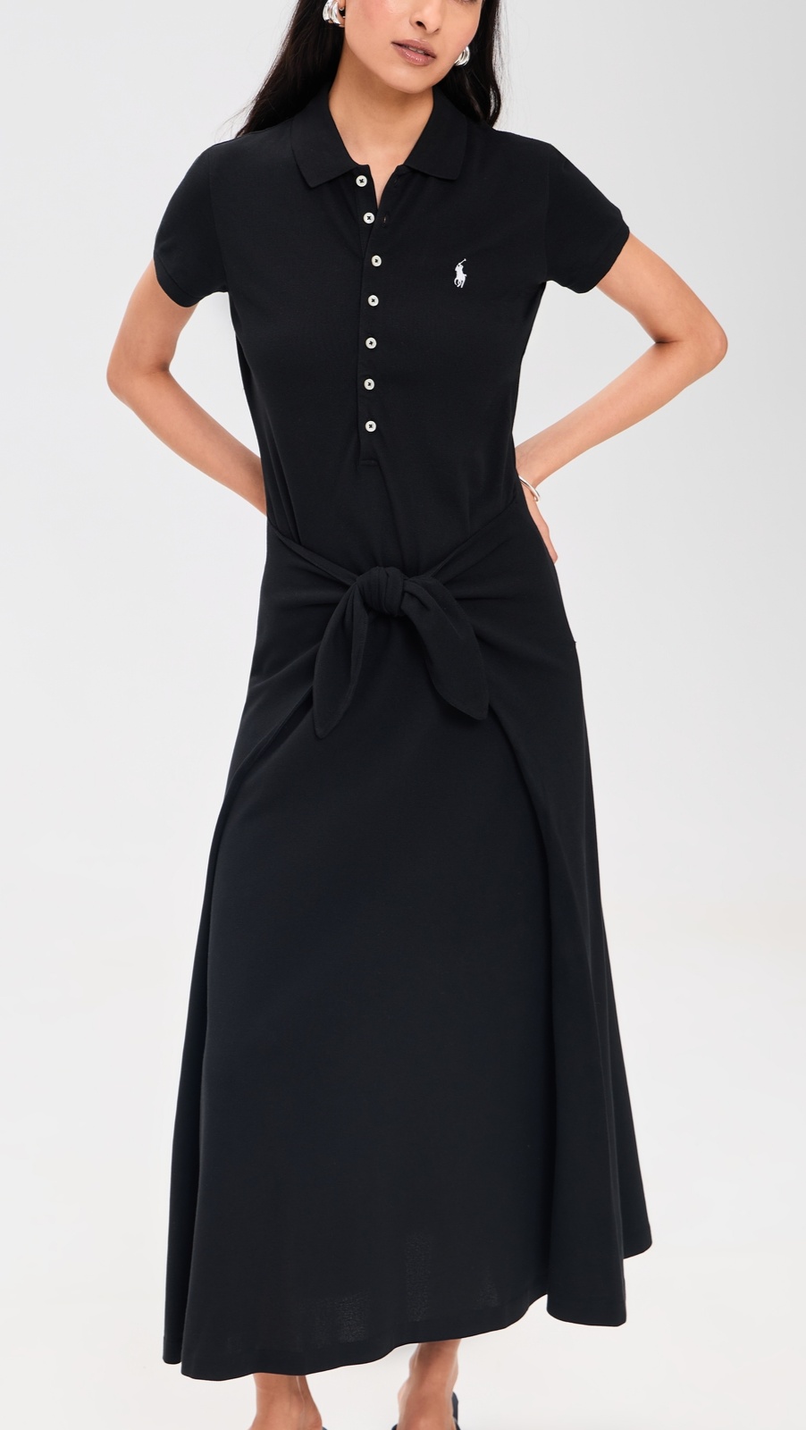 Wrap Tie Polo Dress