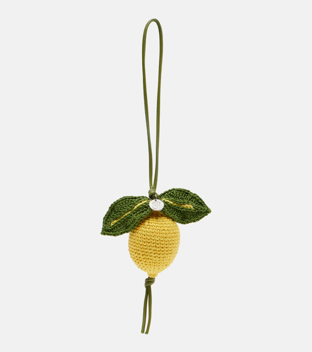 Lemon crochet bag charm