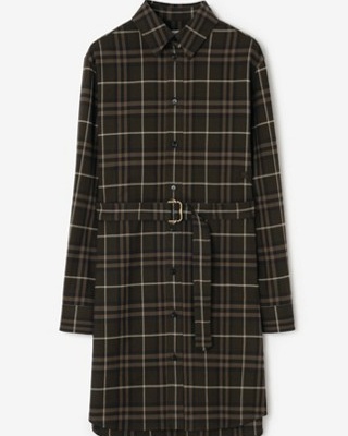 BURBERRY CHECK COTTON SHIRT DRESS