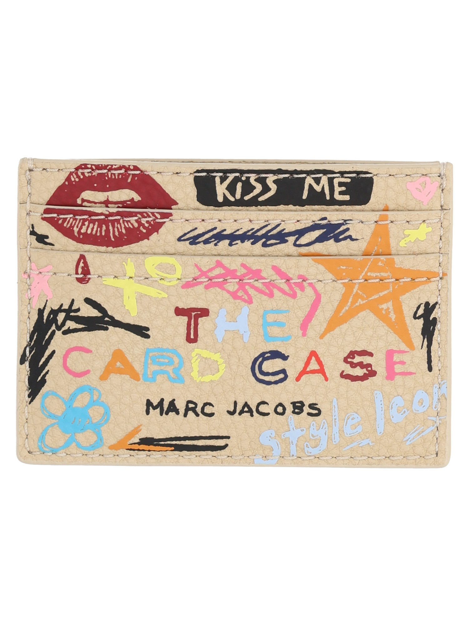 Marc Jacobs Portacarte "The Punk Scribble" In Pelle