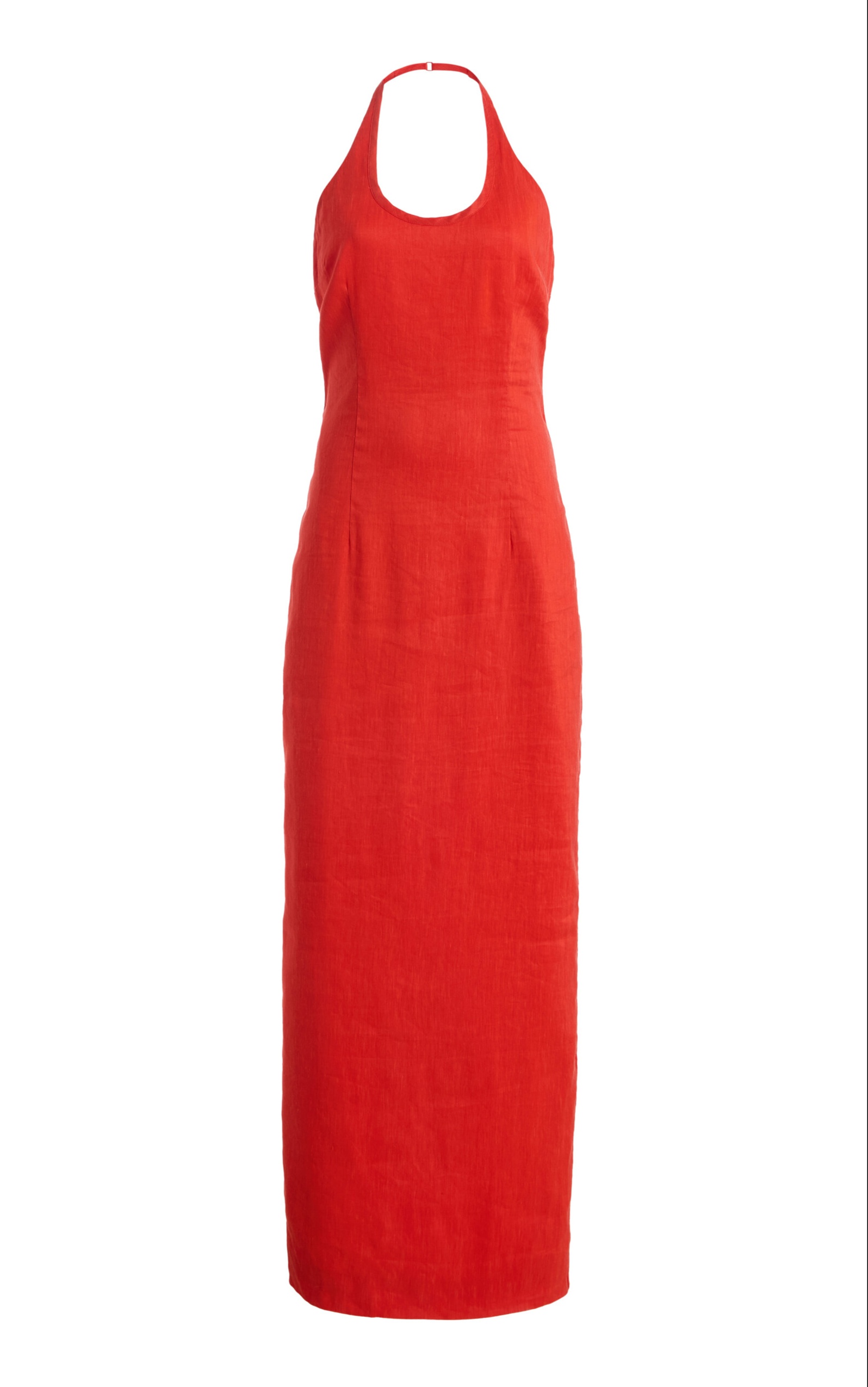 Elodie Linen-Blend Midi Dress