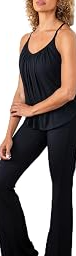 Women's Happy Hour Pant - Loose Fit Flared Bottom Pants, No Muffin Top 4in Waistband for Lounging