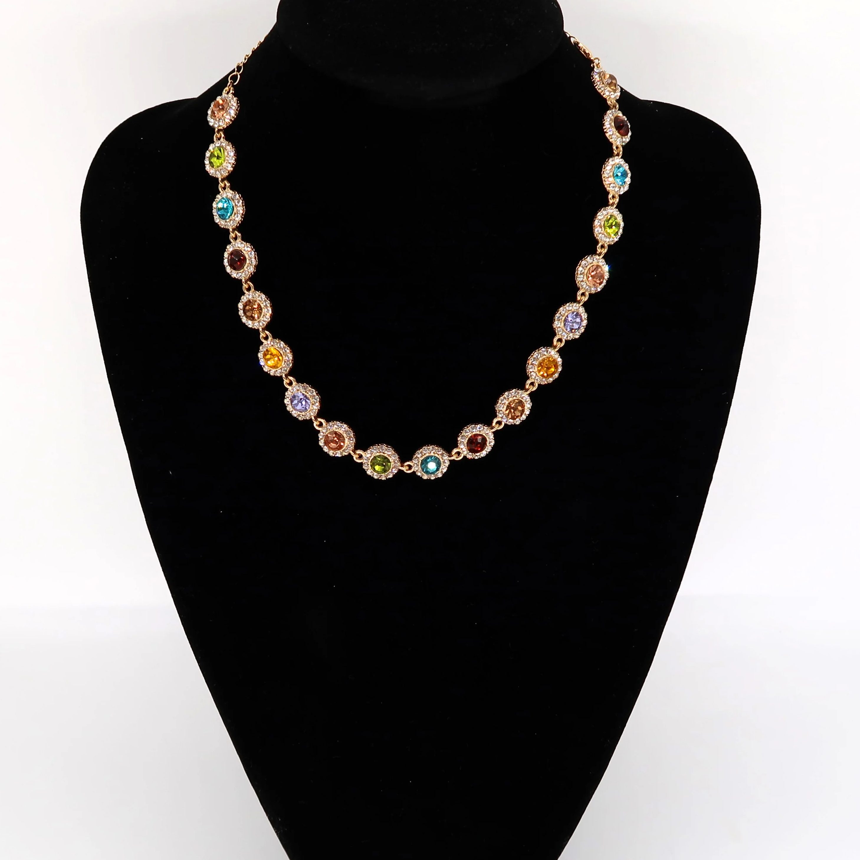 Multi Colour Gemstone Necklace: Opulent Treasures Necklace