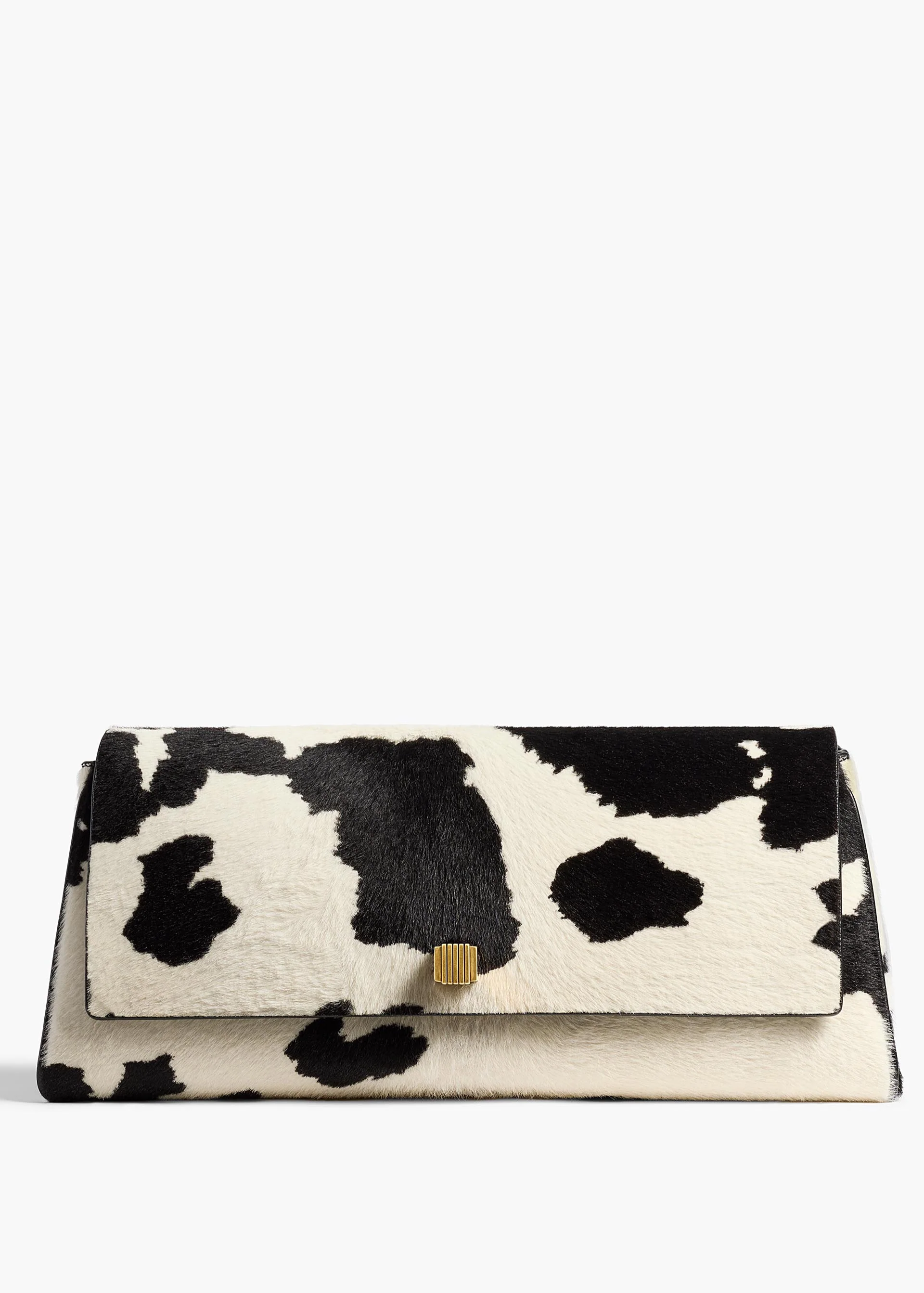 Audrey Clutch in Cow Print Haircalf