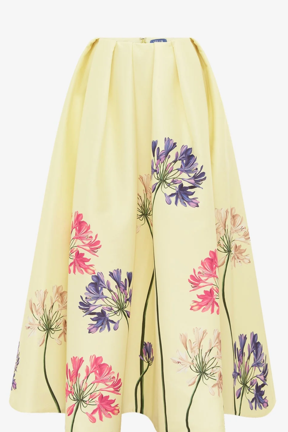 Victoria Puff Maxi Skirt - Agapanthus Print