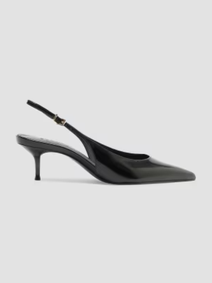 Paola 65MM Patent Leather Slingback Pumps