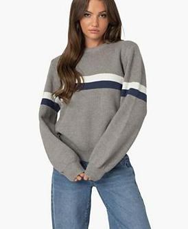 Women's Nautical Striped Oversized Sweater