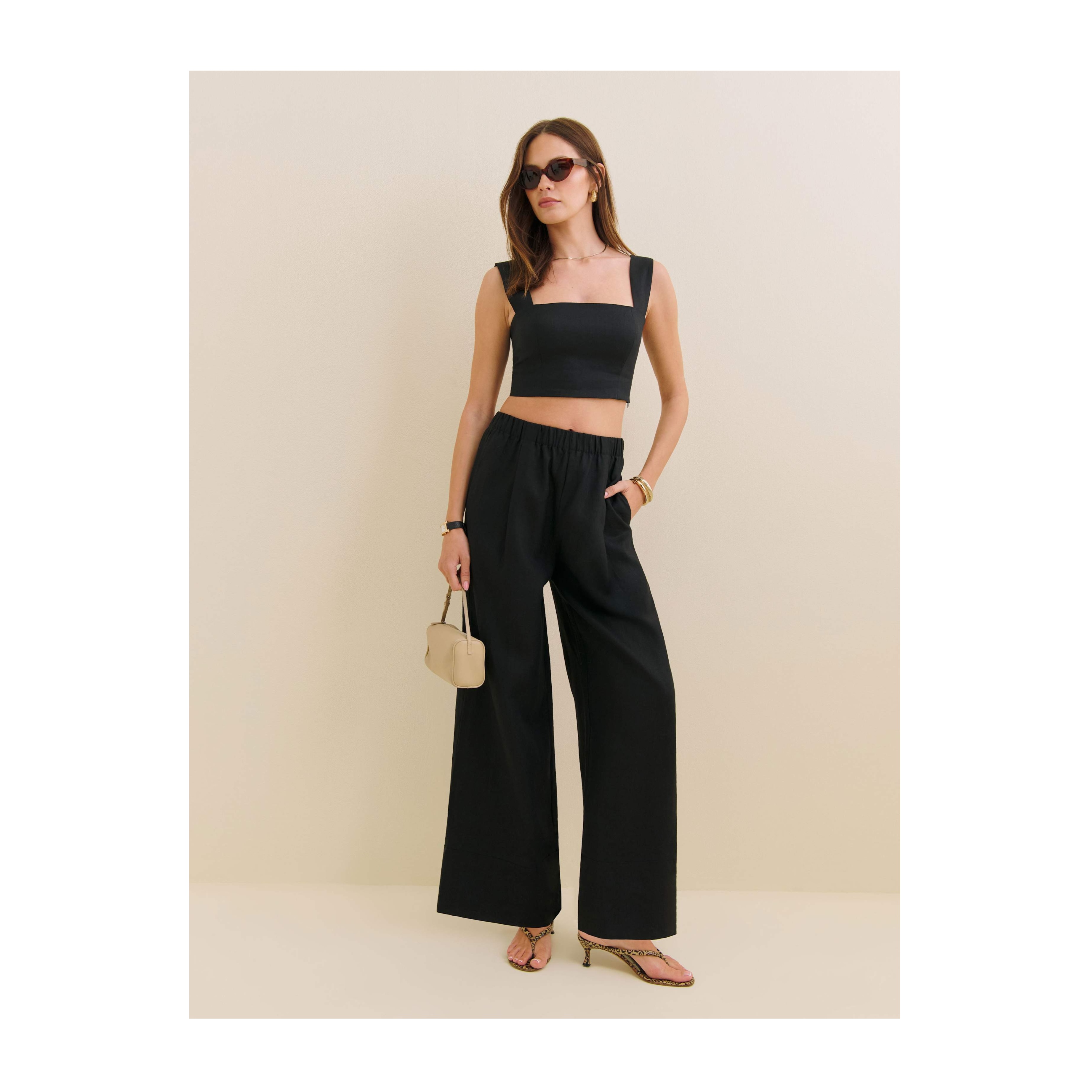 Fernando Linen Wide Leg Pant