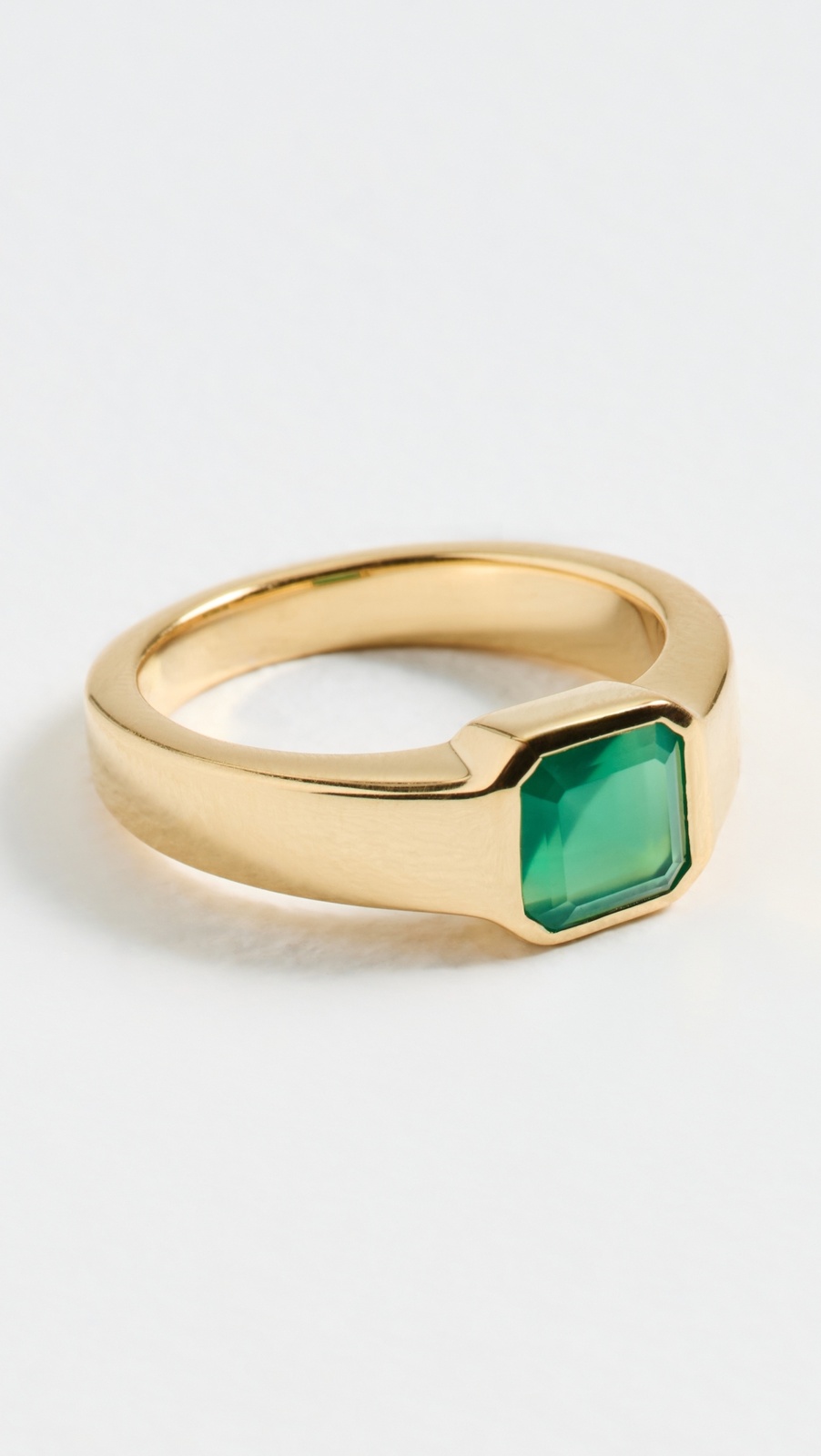 Emerald Pinky Signet Ring