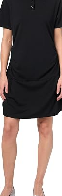 Women's Plus Collar Button Detail Mini T-Shirt Dress