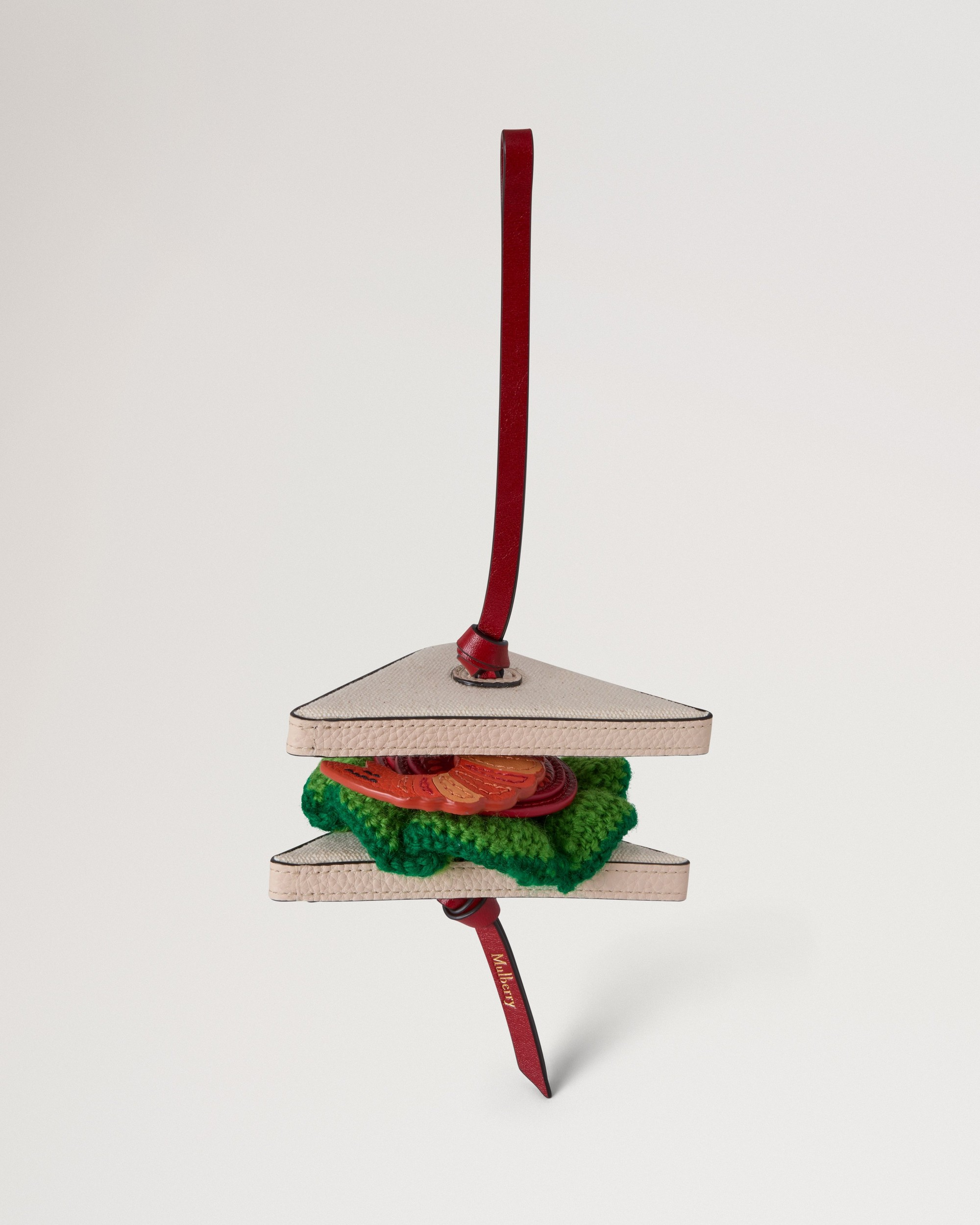 British Summer Bag Charm - Sandwich | Multicolour Mixed Material