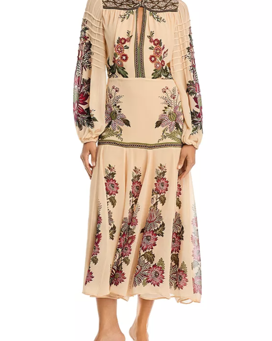 Ligia Floral Cascade Maxi Dress