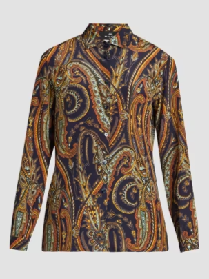 Paisley Silk Shirt