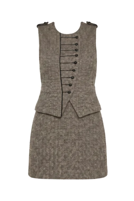 Fiona Romper in Watson Tweed