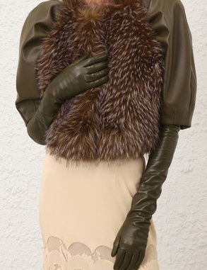 Leather Long Gloves