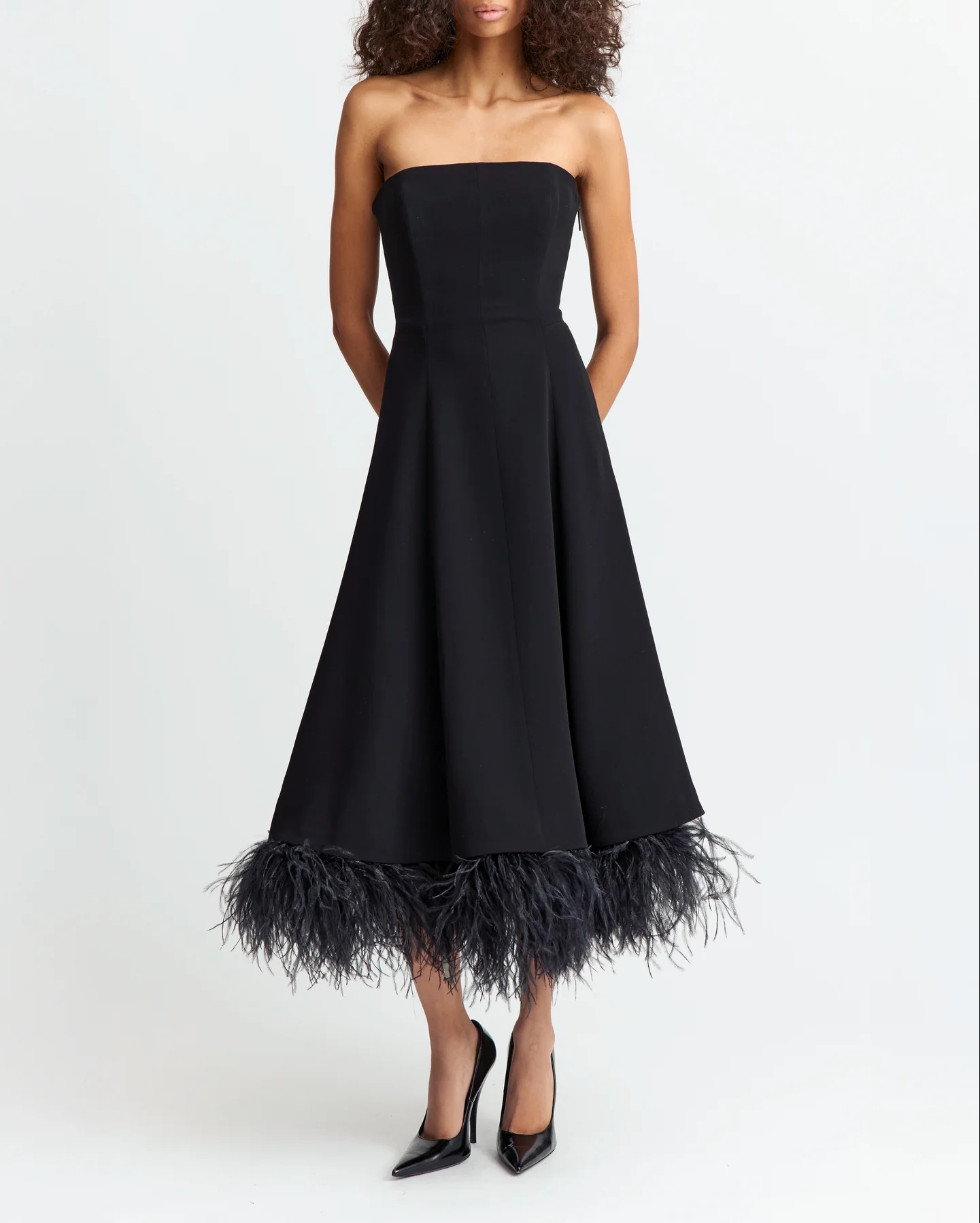 Gioele Midi Dress in Crepe