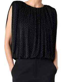 Sleeveless Draped Knit Top