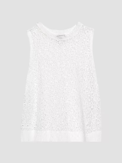Jewel Neck Shell Top