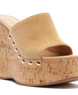 Women's Dalle Studs Slip-On Wedge Sandals