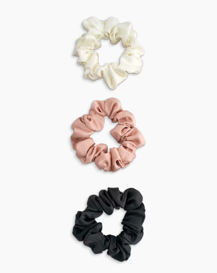 100% Washable Silk Scrunchies