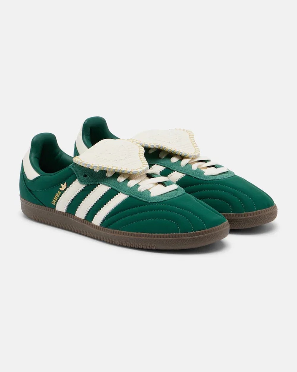 Samba LT suede-trimmed sneakers