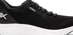 KURU Atom 2 Arch Support Walking Sneakers - Jet Black/Bright White