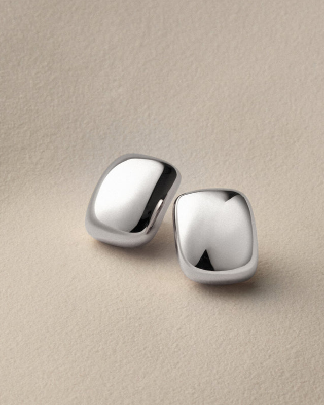 Small Tate Earrings - Silver