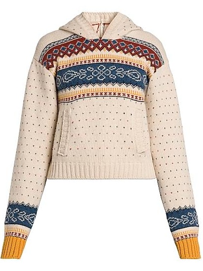 Fair Isle-Style Wool Hoodie