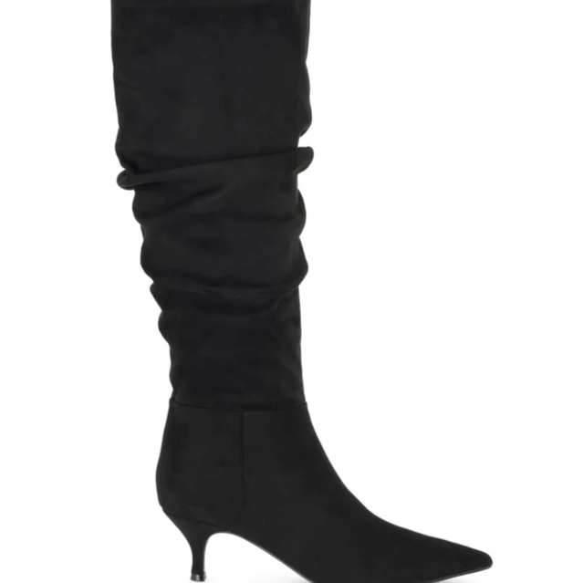Sawyor Kitten Heel Slouch Boots