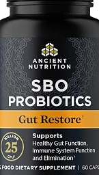 SBO Probiotics Gut Restore, 25 Billion CFUs, 60 Count