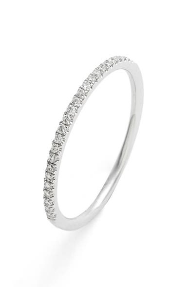 18K Gold Diamond Stacking Ring