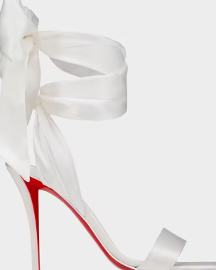 100mm Miss Z Satin Ankle-Wrap Sandals