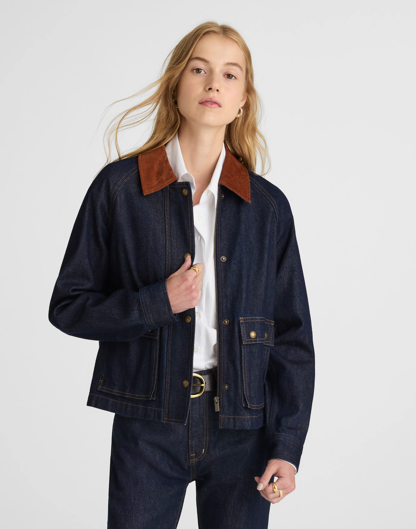 Denim Trapeze Jacket