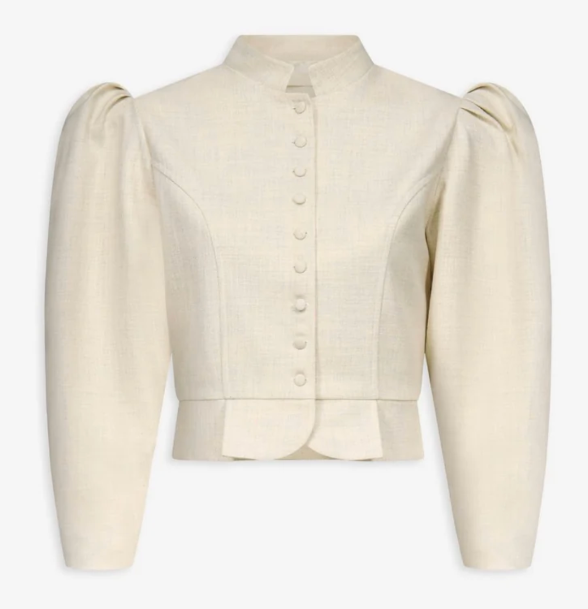 Destree Warm grey puff sleeve jacket