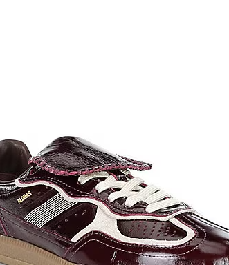 Tb.490 Club Patent Leather Lace Up Foldover Sneakers